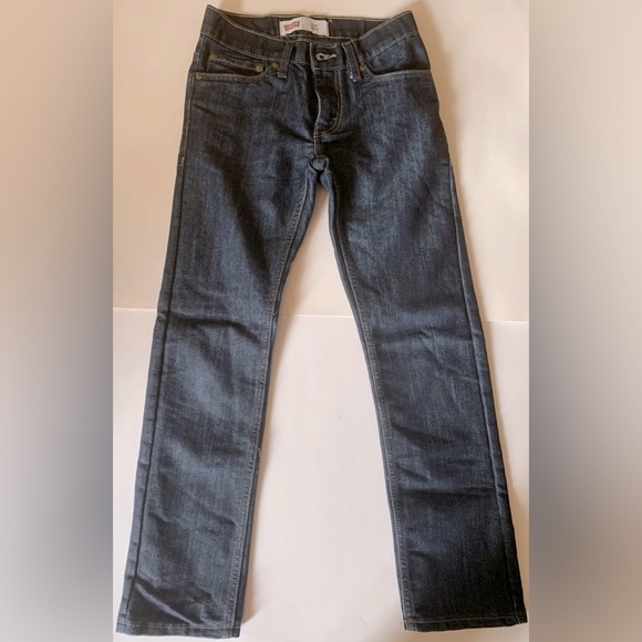 Levis 511 Slim Straight Boys Jeans, Size 12 REG, W 26, L 26, Dark Blue LIKE NEW! - Picture 1 of 7